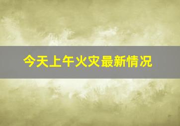 今天上午火灾最新情况