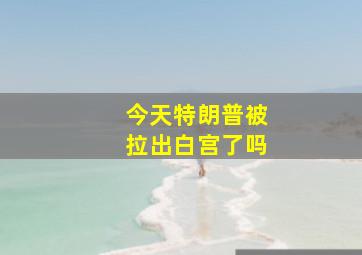 今天特朗普被拉出白宫了吗