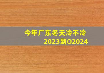 今年广东冬天冷不冷2023到O2024