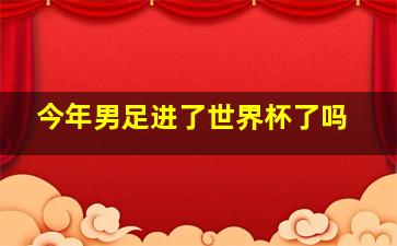 今年男足进了世界杯了吗