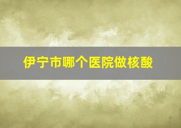 伊宁市哪个医院做核酸