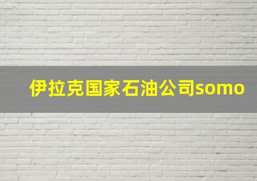 伊拉克国家石油公司somo