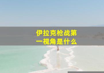 伊拉克枪战第一视角是什么