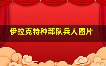 伊拉克特种部队兵人图片