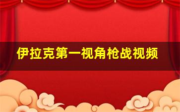 伊拉克第一视角枪战视频