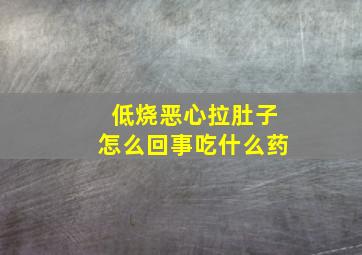 低烧恶心拉肚子怎么回事吃什么药