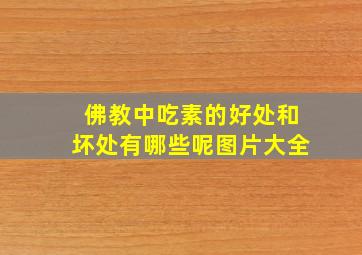 佛教中吃素的好处和坏处有哪些呢图片大全