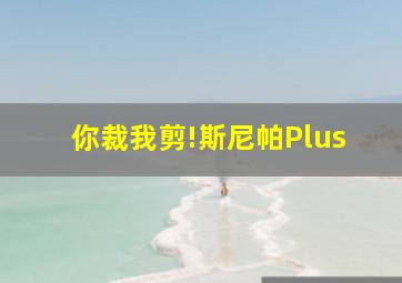 你裁我剪!斯尼帕Plus