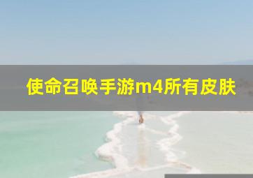 使命召唤手游m4所有皮肤