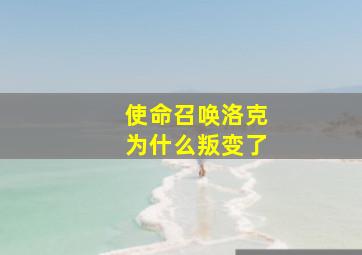 使命召唤洛克为什么叛变了