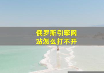 俄罗斯引擎网站怎么打不开