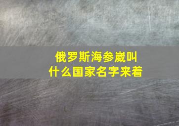 俄罗斯海参崴叫什么国家名字来着