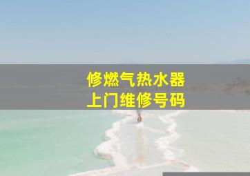 修燃气热水器上门维修号码