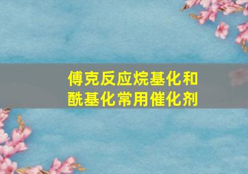 傅克反应烷基化和酰基化常用催化剂