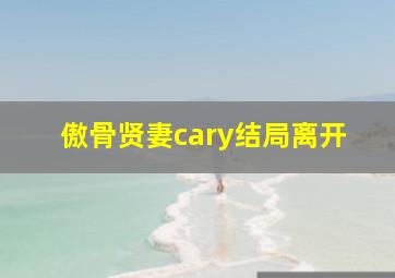 傲骨贤妻cary结局离开