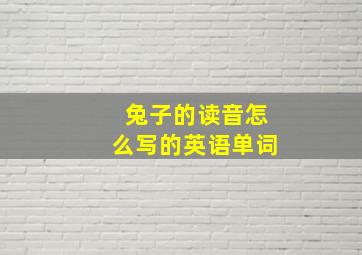 兔子的读音怎么写的英语单词