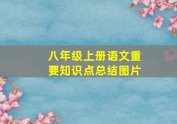 八年级上册语文重要知识点总结图片