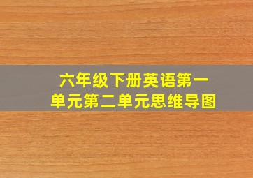 六年级下册英语第一单元第二单元思维导图