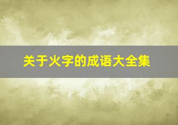 关于火字的成语大全集