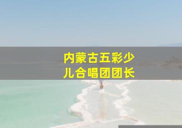 内蒙古五彩少儿合唱团团长