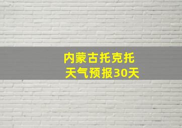 内蒙古托克托天气预报30天