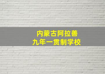 内蒙古阿拉善九年一贯制学校