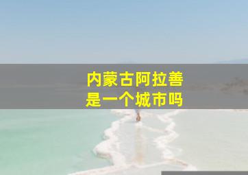 内蒙古阿拉善是一个城市吗