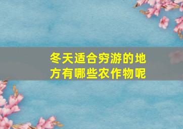 冬天适合穷游的地方有哪些农作物呢