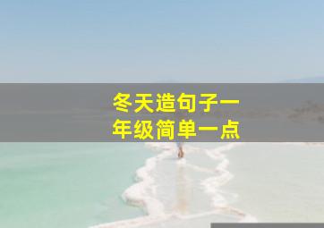 冬天造句子一年级简单一点