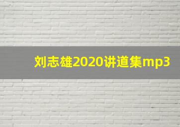 刘志雄2020讲道集mp3