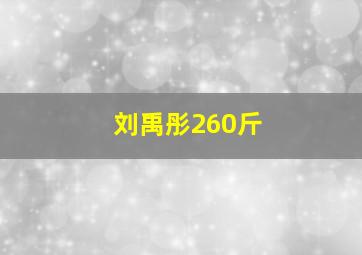 刘禹彤260斤