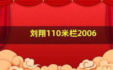 刘翔110米栏2006