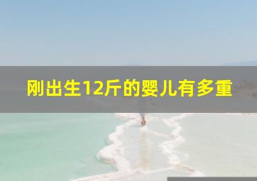 刚出生12斤的婴儿有多重