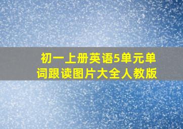 初一上册英语5单元单词跟读图片大全人教版