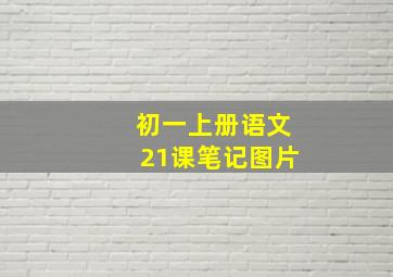 初一上册语文21课笔记图片