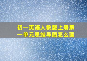 初一英语人教版上册第一单元思维导图怎么画