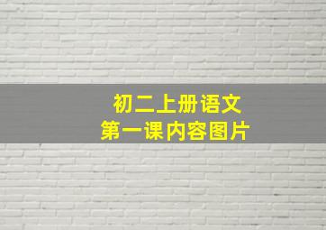 初二上册语文第一课内容图片