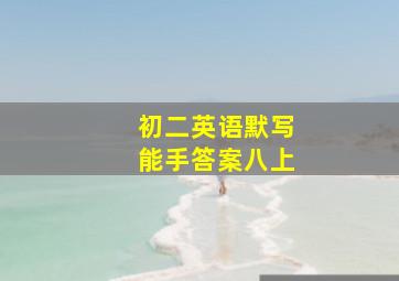 初二英语默写能手答案八上