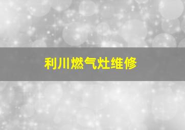 利川燃气灶维修