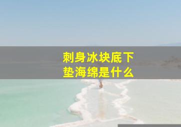 刺身冰块底下垫海绵是什么