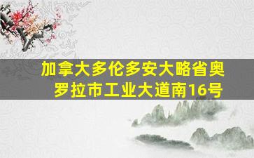 加拿大多伦多安大略省奥罗拉市工业大道南16号