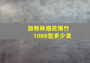 加特林烟花爆竹1088型多少发