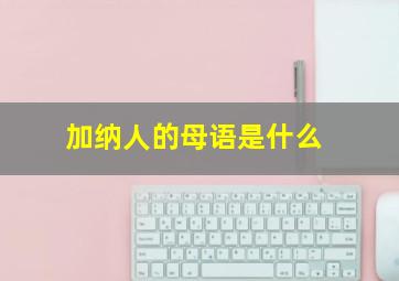 加纳人的母语是什么