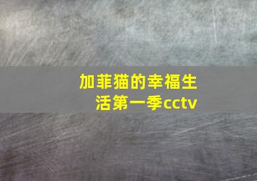 加菲猫的幸福生活第一季cctv