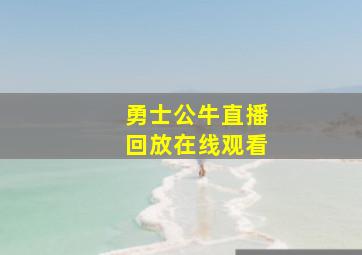 勇士公牛直播回放在线观看