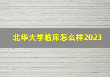 北华大学临床怎么样2023