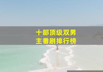 十部顶级双男主番剧排行榜