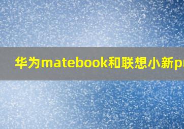 华为matebook和联想小新pro14