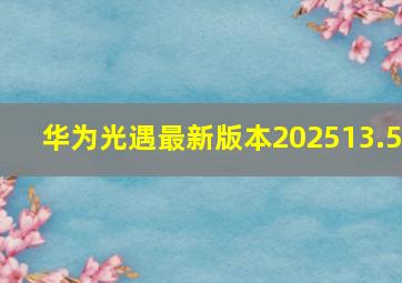 华为光遇最新版本202513.5