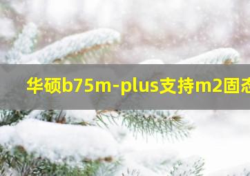 华硕b75m-plus支持m2固态吗